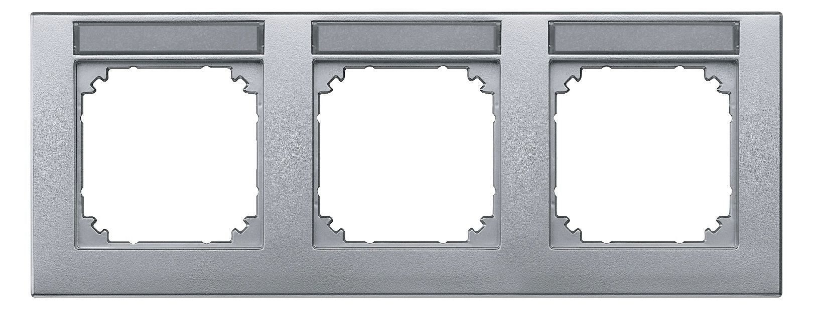 Mert 472360 M-PLAN-Rahmen 3fach waagerecht beschriftbar aluminium