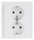 BJ 202 EUJB-84 SCHUKO® Doppelsteckdose volle Abdeckung EBS