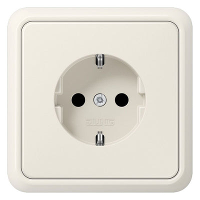 Jung 51520 SCHUKO®-Steckdose 16 A 250V ~ m.Rahmen Duroplast Serie CD weiß