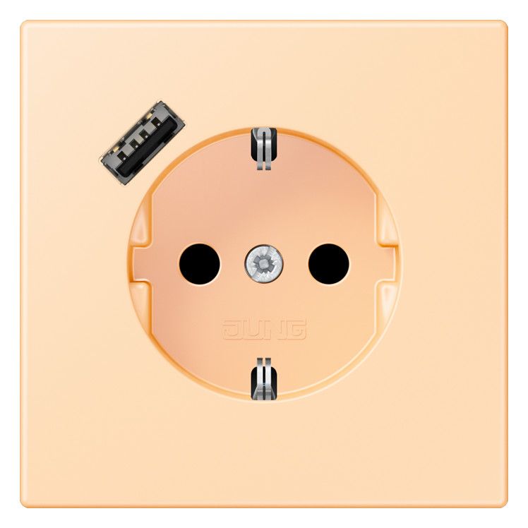 Jung LC1520-18A223 SCHUKO-Steckd.m.USB Typ A LC32060