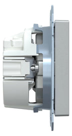 Mert MEG 2351-0460 SCHUKO-Steckdose+Kz Trockner BRS StK aluminium System M