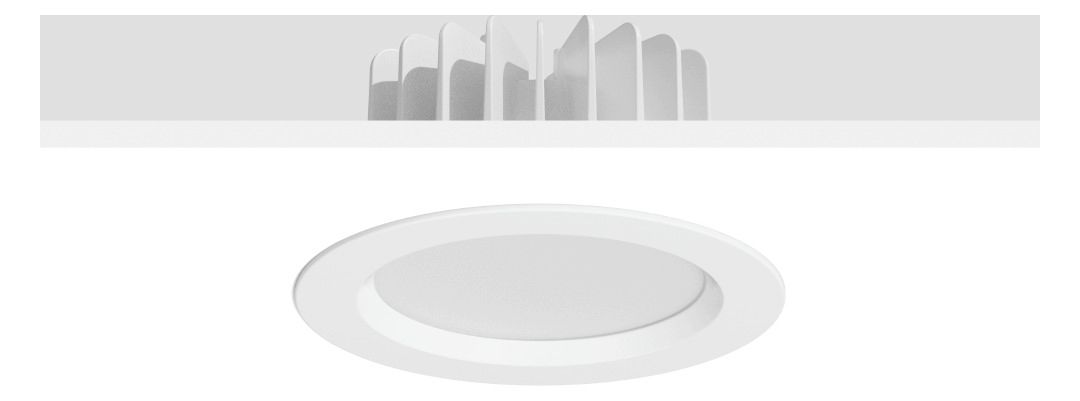RZB 901433.002.1 Einbaudownlight LED 12,6W-4000K D180 H92,107° 640lm