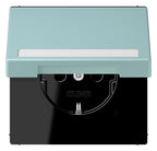 Jung LC1520BFNAKL214 SCHUKO-Steckd.KI m. Klappdeckel m.S