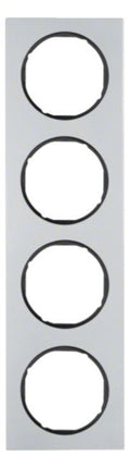 Berker 10142284 Rahmen 4fach R.3 Alu/schwarz