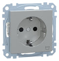 Mert MEG 2352-0460 SCHUKO-Steckdose+Kz Waschmaschine BRS StK aluminium System M