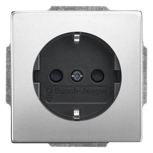 BJ 20 EUCRB-866 SCHUKO Steckdosen Einsatz o.Spreize edelstahl pur