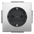 BJ 20 EUCRB-866 SCHUKO Steckdosen Einsatz o.Spreize edelstahl pur