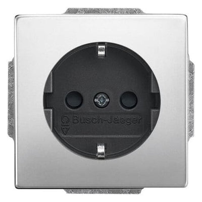 BJ 20 EUCRB-866 SCHUKO Steckdosen Einsatz o.Spreize edelstahl pur