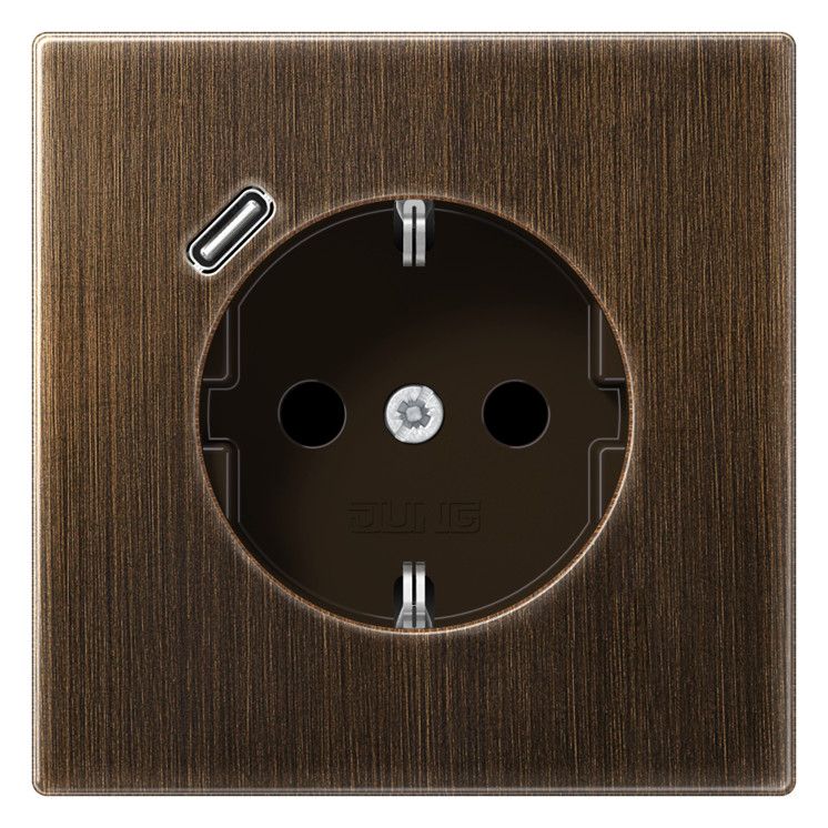 Jung ME1520-18CAT SCHUKO-Steckdose m.USB Typ C