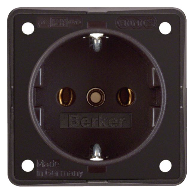 Berker 941852501 Steckdose SCHUKO Integro braun matt