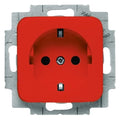 BJ 20 EUCKS-217-101 SCHUKO Steckdosen-Einsatz rt RAL3020 SI/Reflex
