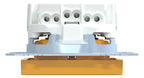 Mert MEG 2302-0307 SCHUKO-Steckdose BRS Sonder m.Schriftfeld StK gelb System M