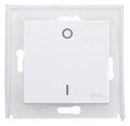 Kopp 493729002 HK07 IP44 Flächenwippe o. Linse Beschriftung 0 u.I reinweiß
