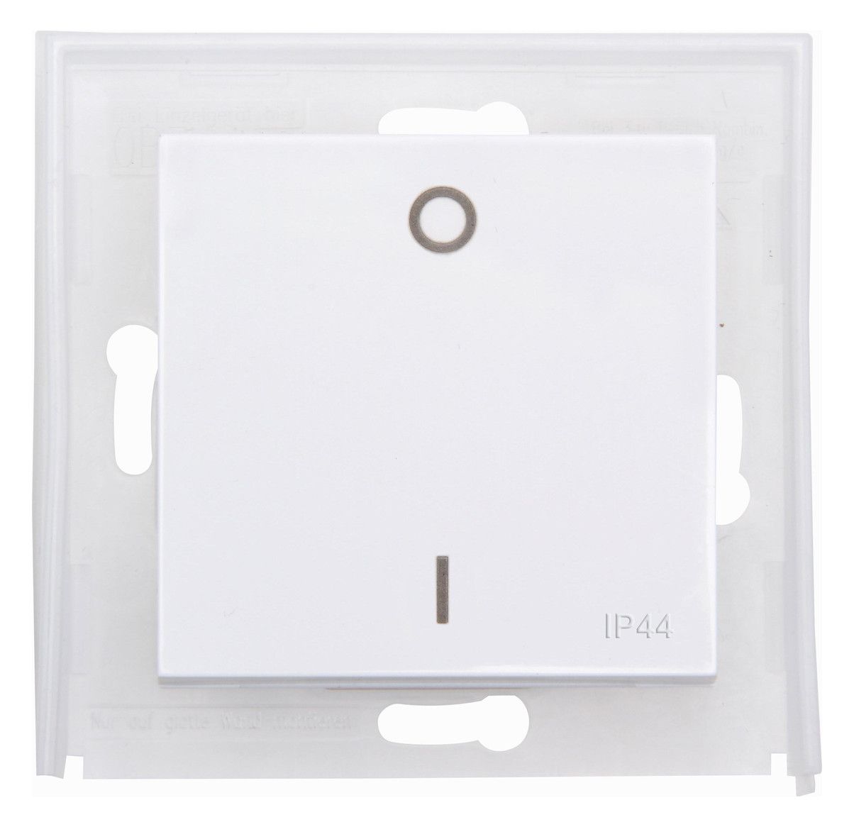 Kopp 493729002 HK07 IP44 Flächenwippe o. Linse Beschriftung 0 u.I reinweiß