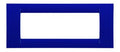 GEWISS GW22176 Abdeckrahmen System Virna 6M Jazz Blau