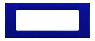 GEWISS GW22176 Abdeckrahmen System Virna 6M Jazz Blau
