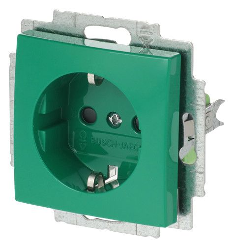 BJ 20 EUCB-13-914 SCHUKO Steckdose Bs grün Busch-balance SI