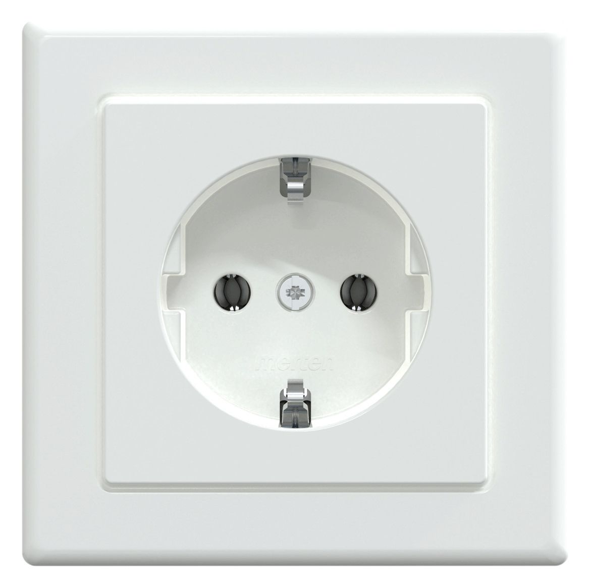 Mert MEG 2301-1425 SCHUKO-Steckdose StK volle Platte aktivweiß glänz. M-SMART