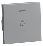 Legrand 765215 SEANO Wippe beleuchtet m. Symbol Klingel Farbausführung Aluminium