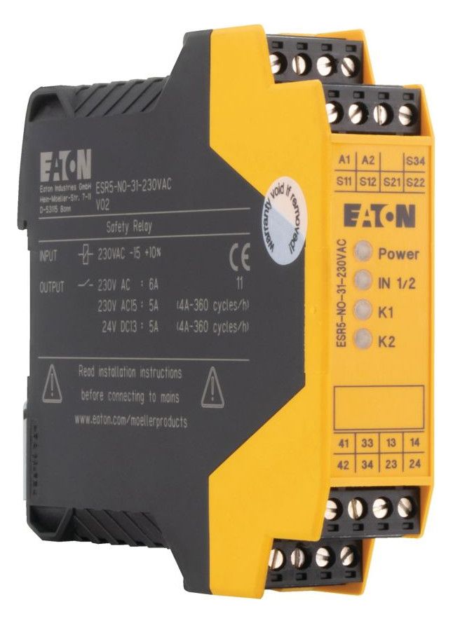 EATON ESR5-NO-31-230VAC Sicherheits- relais 230VAC 3 Freigabepfade 119380