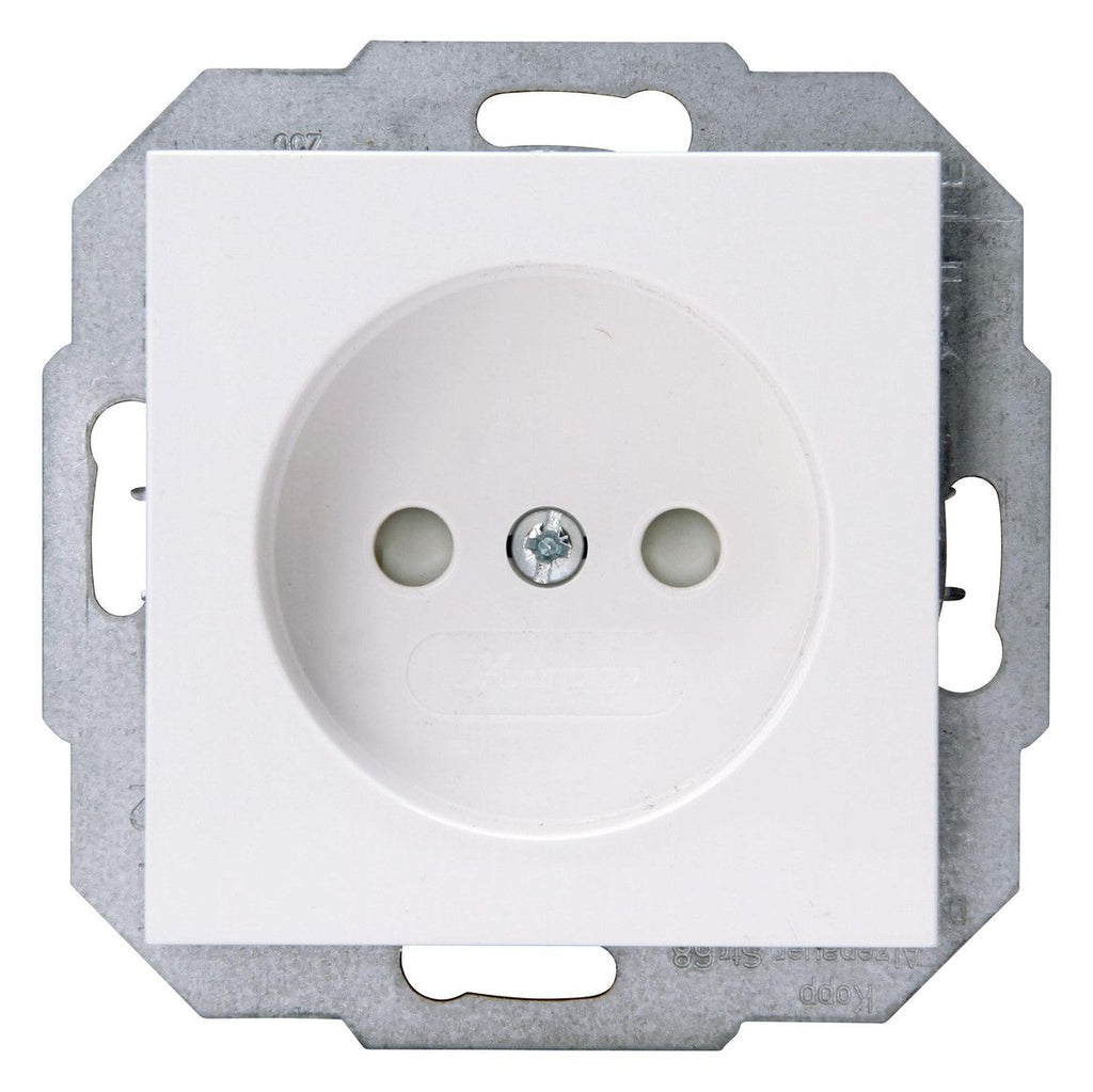 Kopp 948613001 HK07 Steckdose o.Schuko erh.Ber.schutz arktisweiß