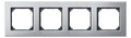 Mert 475460 M-PLAN-Metallrahmen 4fach Platinsilber