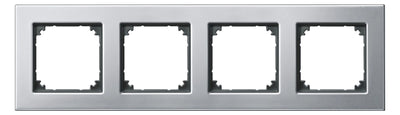 Mert 475460 M-PLAN-Metallrahmen 4fach Platinsilber