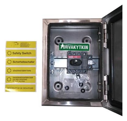 ABB OTR16T4M Sicherheitsschalter 4p 7,5 kW 400V m. BK Griff 1SCA022613R4210