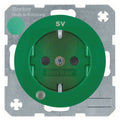 Berker 41102003 Steckdose SCHUKO+LED Kontroll u.erh.BS R.1/R.3 grün gl.
