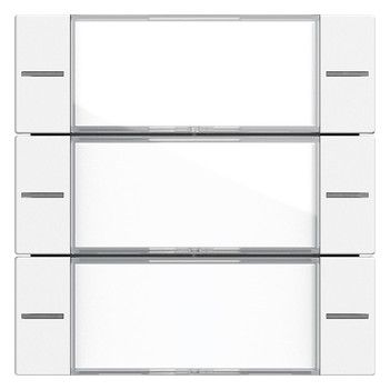 GIRA 577327 Wippenset 3f BSF Tastsensor4 System 55 Klar/Reinweiß seidenmatt