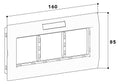 GGK 4672 Adapterrahmen 3-fach AR-3H-9006 frontrastend BR/BRA Raster:45 Alu