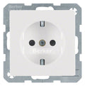 Berker 47236089 Steckdose SCHUKO m.erh.BS Q.1/Q.3 polarweiß samt