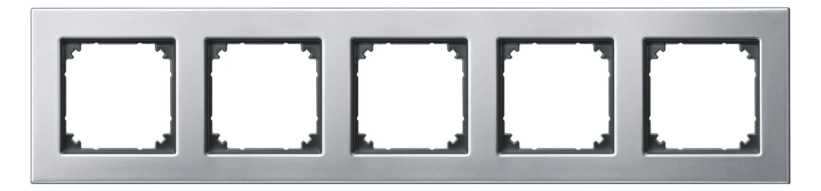 Mert 475560 M-PLAN-Metallrahmen 5fach Platinsilber