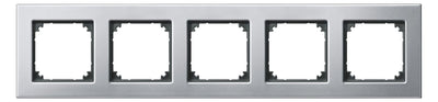 Mert 475560 M-PLAN-Metallrahmen 5fach Platinsilber