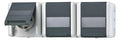 Jung 8230NAW AP/WG SCHUKO Dreifach Steckdose verdr.Schriftfeld waag. WG800