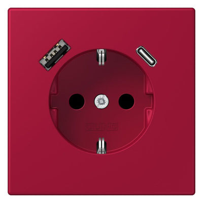 Jung LC1520-15CA229 SCHUKO-Steckd.m.USB Typ AC LC32100