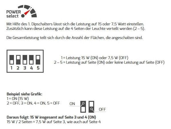 DOTLUX 4559-130360 LED-Pollerleuchte WAY 55cm 7,5/15W 3000K