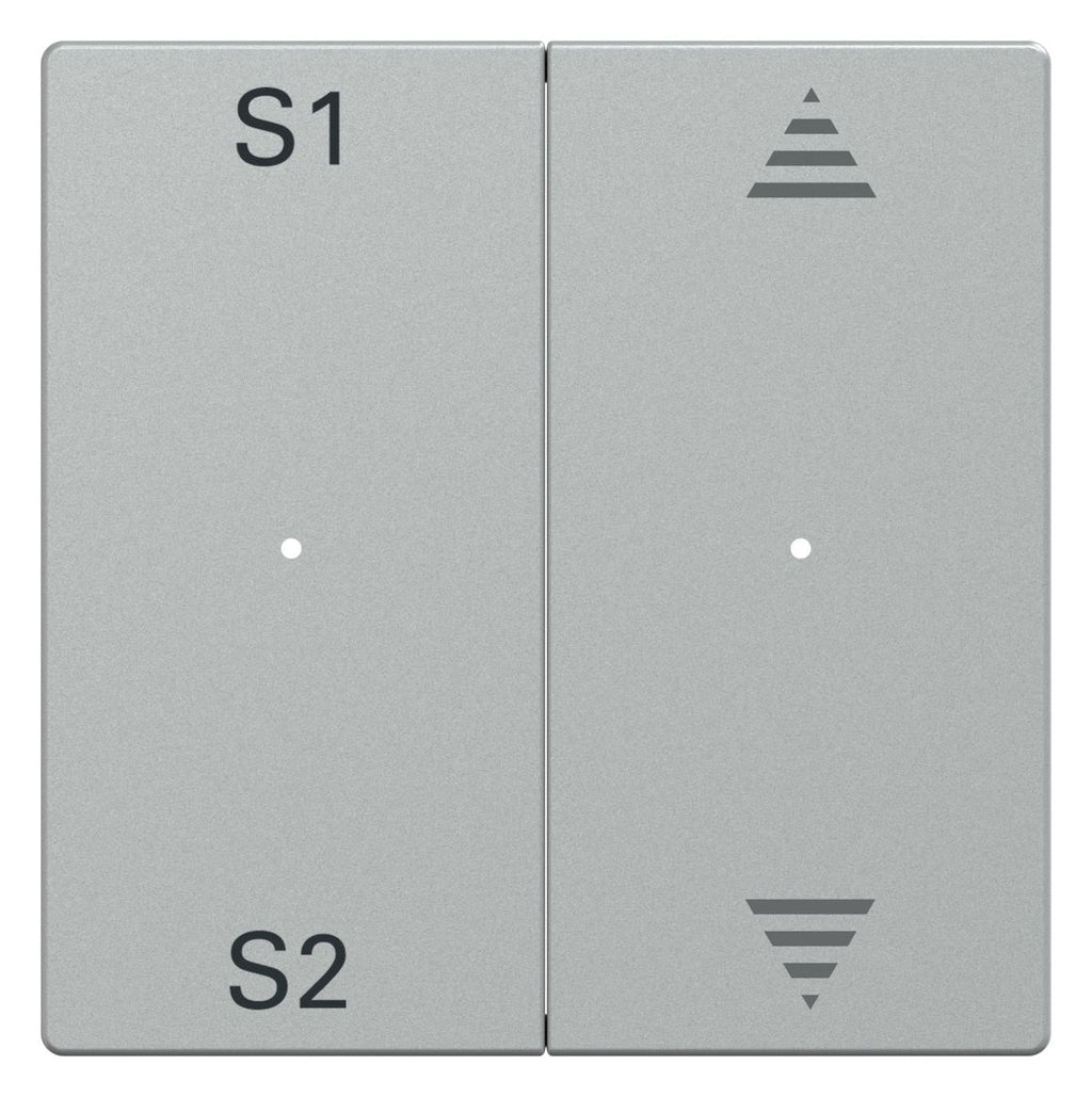 Mert MEG 5227-0460 Wippen f.Taster- Modul 2fach (Szene1/2,Pfeile Auf/Ab) alu