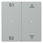 Mert MEG 5227-0460 Wippen f.Taster- Modul 2fach (Szene1/2,Pfeile Auf/Ab) alu