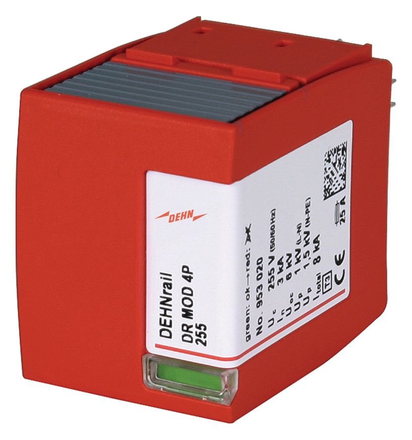 Dehn 953020 DRMOD4P255 Überspannungs- ableiter Typ 3 4pol 255V f.DEHNrail M