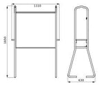 GEWISS GW68463 Standrahmen f.Baustromverteiler Q-BOX 4+6