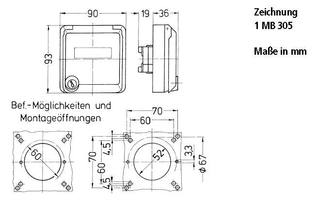 Mennekes 4977 Cepex-Anbaudose SCHUKO 16A2p+E 230V IP44