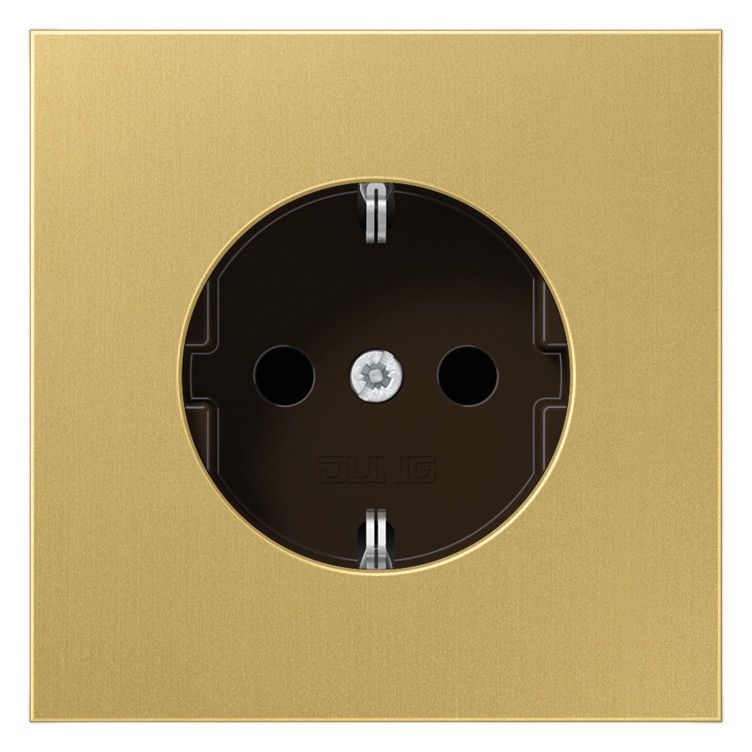 Jung ME1520NKIC SCHUKO Steckdose o.Kralle erh.Ber. LS Messing classic