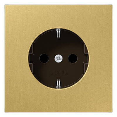 Jung ME1520NKIC SCHUKO Steckdose o.Kralle erh.Ber. LS Messing classic