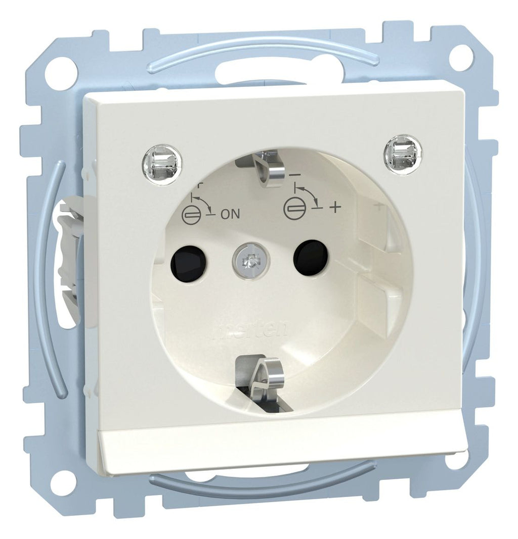 Mert MEG 2304-0319 SCHUKO-Steckdose BRS m.Lichtausl.+LED StK polarweiß gl.Sys.M