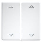 Eltako DW-FT55-wg+2P Doppelwippen 55er Design+E-Design55 reinweiß gl.30000985