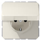 Jung CD1520NBFKL SCHUKO Steckdose o.Kralle Klappdeckel bruchsicher weiß