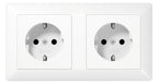 Jung AS1522WW Kabel-Kanal-SCHUKO- Steckdose 2fach alpinweiß