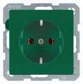 Berker 47436013 Steckdose SCHUKO Q.1/Q.3 grün samt
