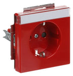BJ 20 EUCNB-12-82 SCHUKO Steckdosen Einsatz rot RAL3020 future linear